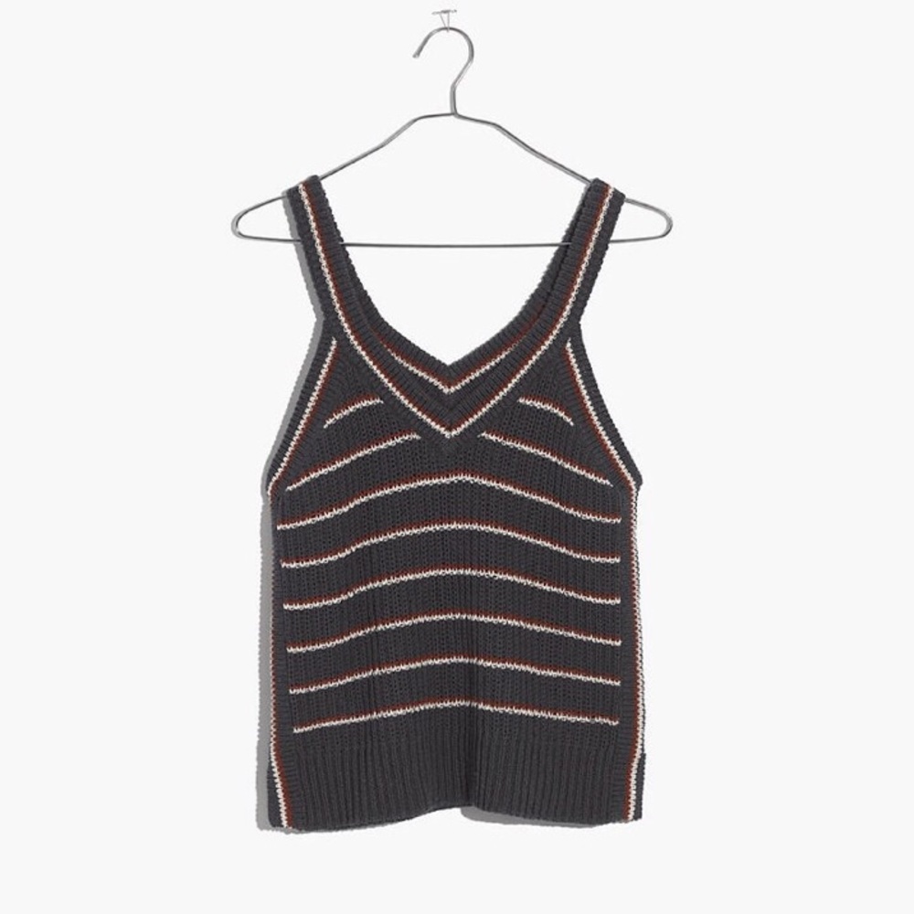 Madewell Stockton Sweater Tank in Stripe XS NWOT - Picture 7 of 9